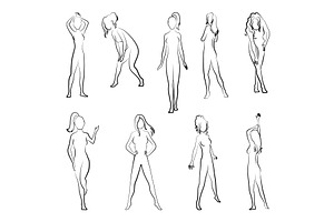 Female silhouette. Woman body, a Person Illustration by the8monkey