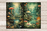 Magic Forest Junk Journal Page, a Seasonal Illustration by GlamArtZhanna (Thumbnail 4 of 9)
