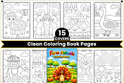Farm Animals Coloring Pages for Kids, an Animal Illustration by Ink Gallery (Thumbnail 2 of 3)
