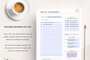 Canva Daily Planner Printable PDF, a Stationery Template by Studio Sirona (Thumbnail 4 of 4)