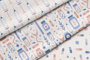 Medicine. Objects and patterns, a Healthcare Illustration by kondratya (Thumbnail 3 of 8)