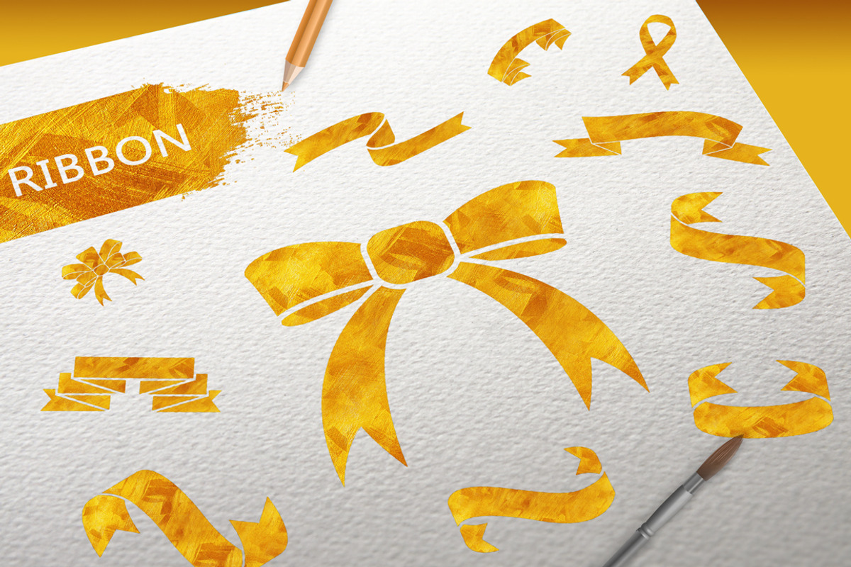 Gold texture elements, a Texture Graphic by VL Shop (Photo 3 of 12)