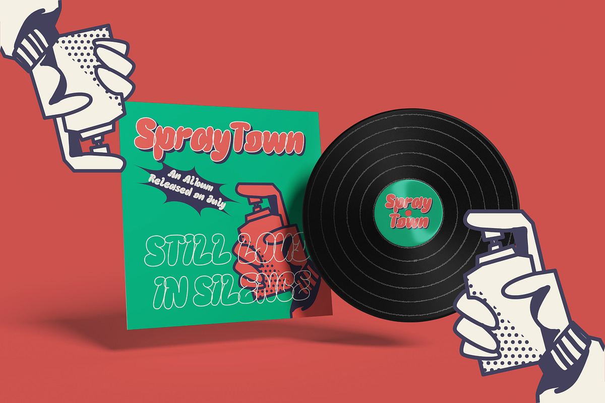Gudey – Funky Layered Font, a Font by Tiptop Graphic (Photo 7 of 10)