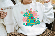 Glitter Boho Christmas Tree Png, an Illustration by OK Design (Thumbnail 2 of 4)