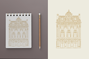 Hand drawn Vintage Houses, a Decorative Illustration by dariikos (Thumbnail 4 of 13)