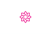 Lily star logo template., a Branding & Logo Template by Anton Akhmatov (Thumbnail 1 of 3)