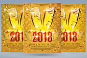 2018 New Year Flyer, a Flyer Template by tmcom (Thumbnail 1 of 2)