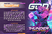 Preton - Electrical Display Font, a Sans Serif Font by Artisan Themes (Thumbnail 6 of 12)