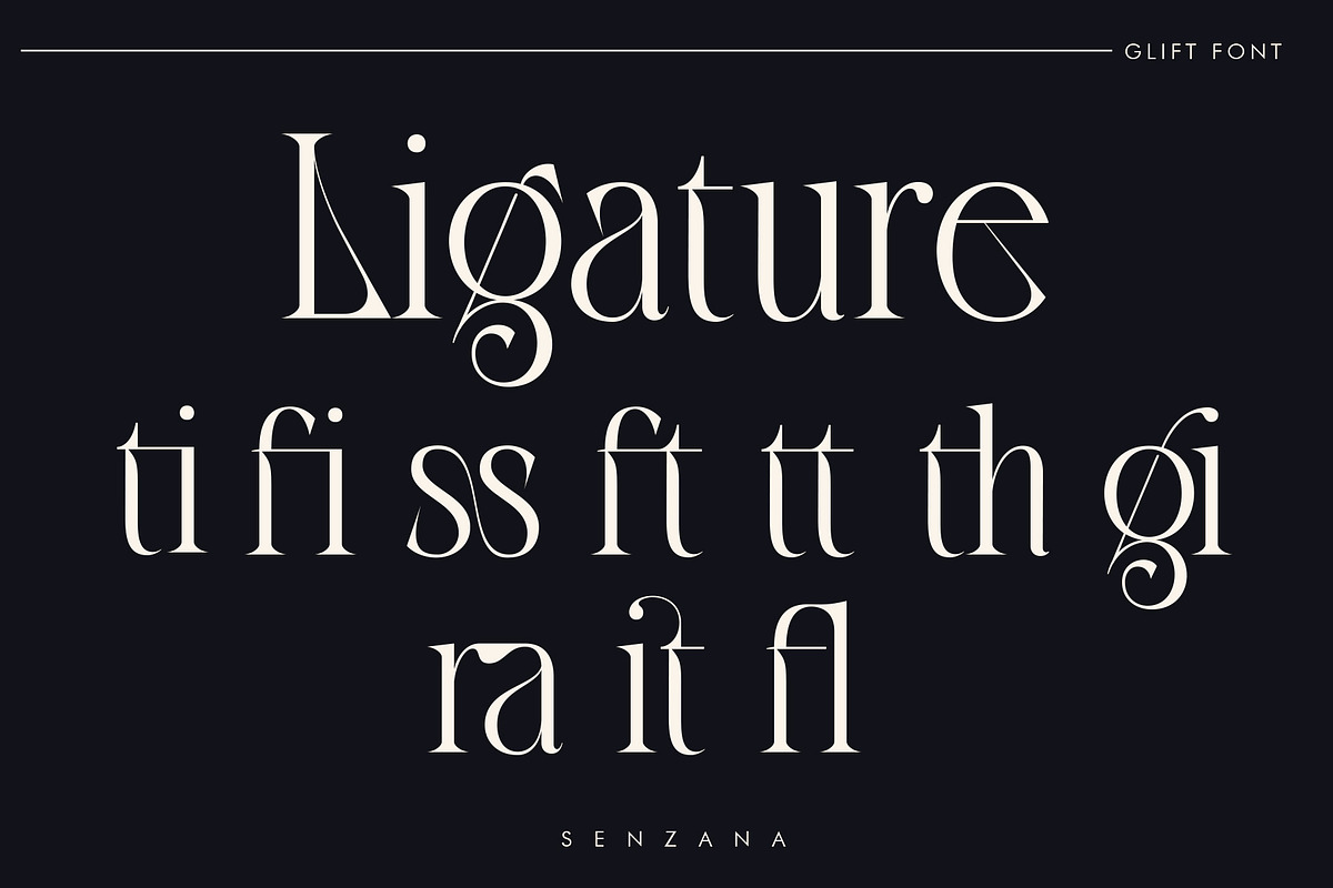 glift font, a Serif Font by senzana (Photo 8 of 10)