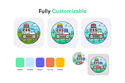 Landscape Icon Set, a Duotone Icon by Brickclay (Thumbnail 4 of 9)