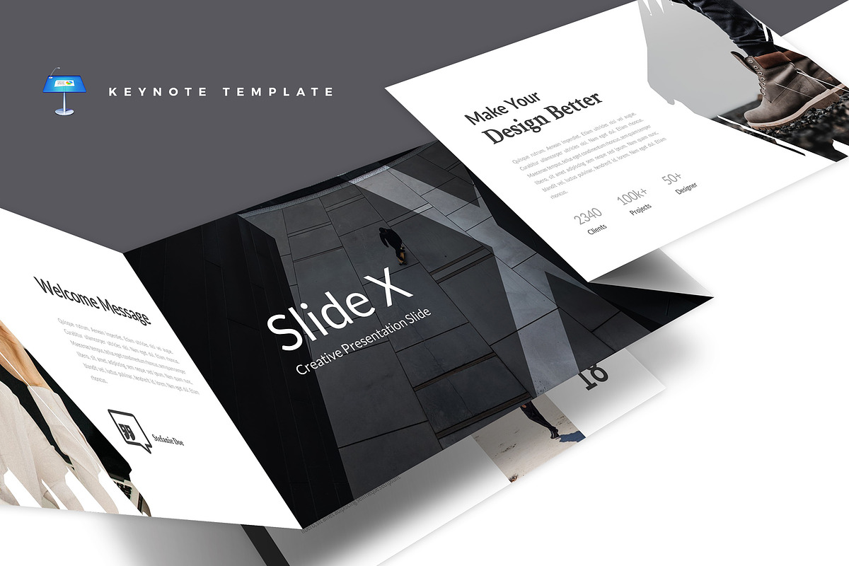 Slide X - Keynote Template, a Presentation Template by AQR Studio
