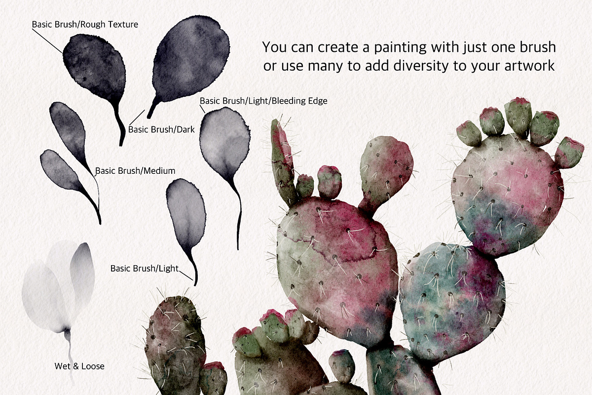 Watercolor & Metallic Brushes, a Brush Add-On by OlgaRom (Photo 4 of 10)