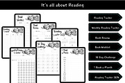 Ultimate Printable Reading Tracker, a Templates & Theme by 2 Nomazi (Thumbnail 1 of 9)