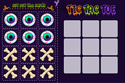 Halloween Tic Tac Toe Game for Kids, a Card Template by BabySofja (Thumbnail 3 of 5)