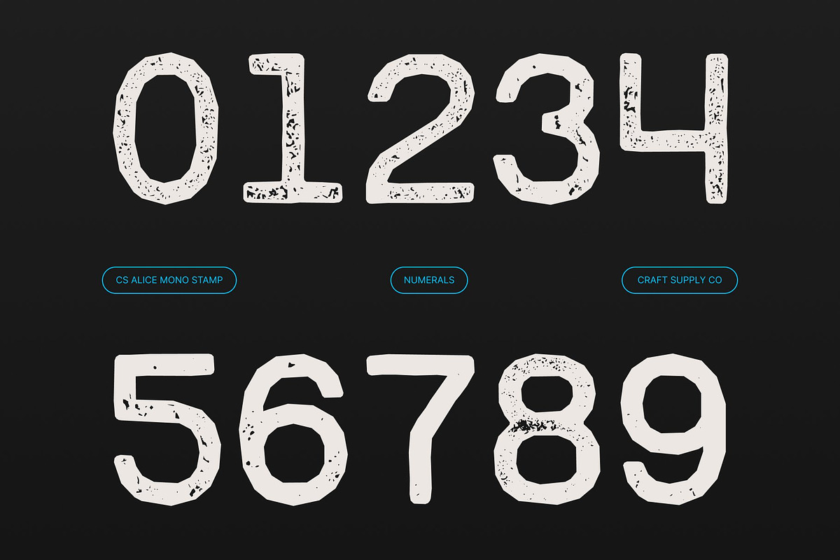 CS Alice Mono Stamp, a Sans Serif Font by Craft Supply Co. (Photo 7 of 8)