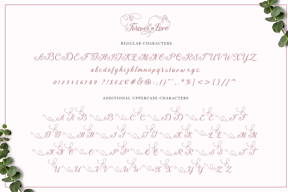 Forever in Love Script Font, a Script Font by Salt & Pepper Designs