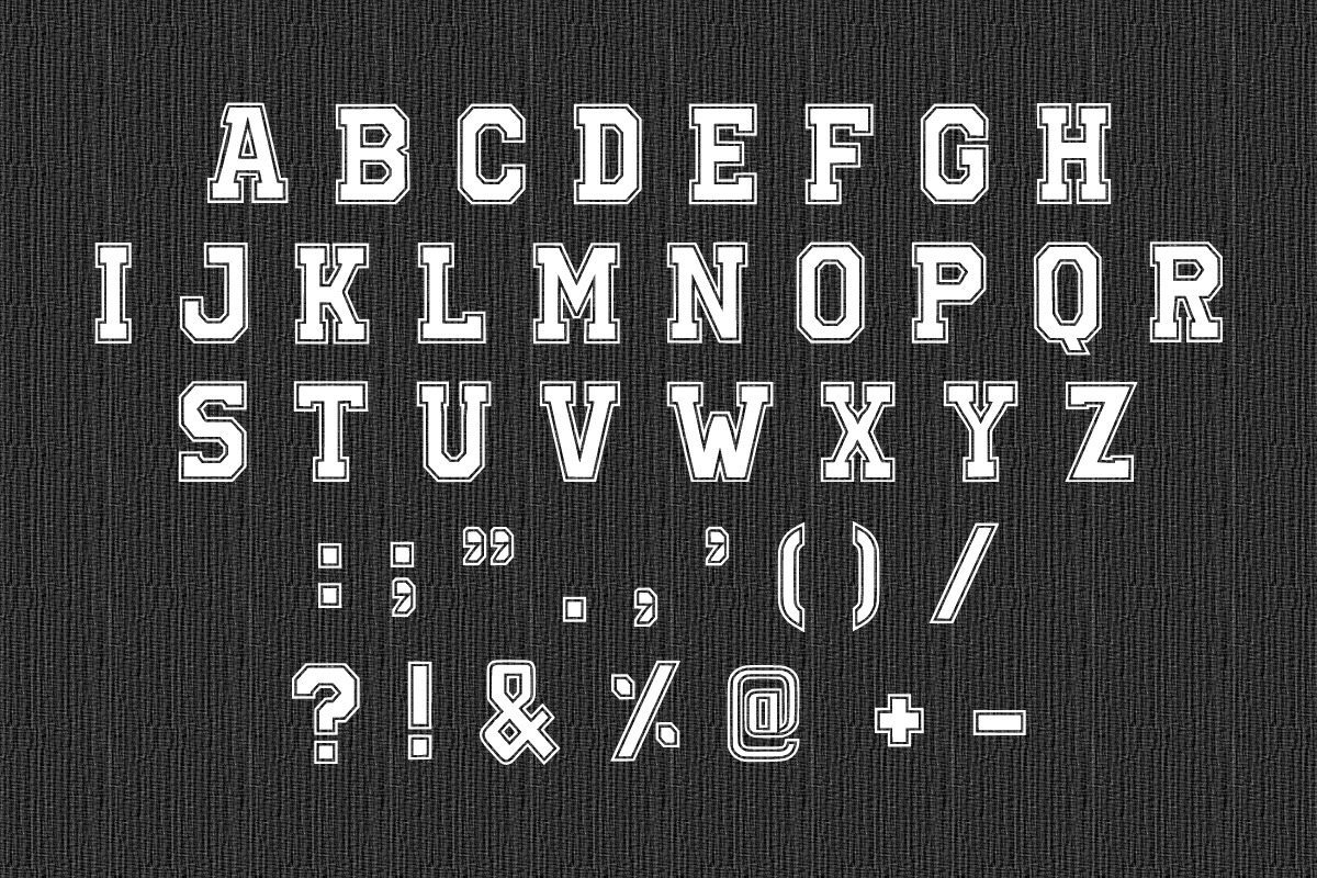 Varsity Capital, a Blackletter Font by Fourteen Letter (Photo 6 of 7)