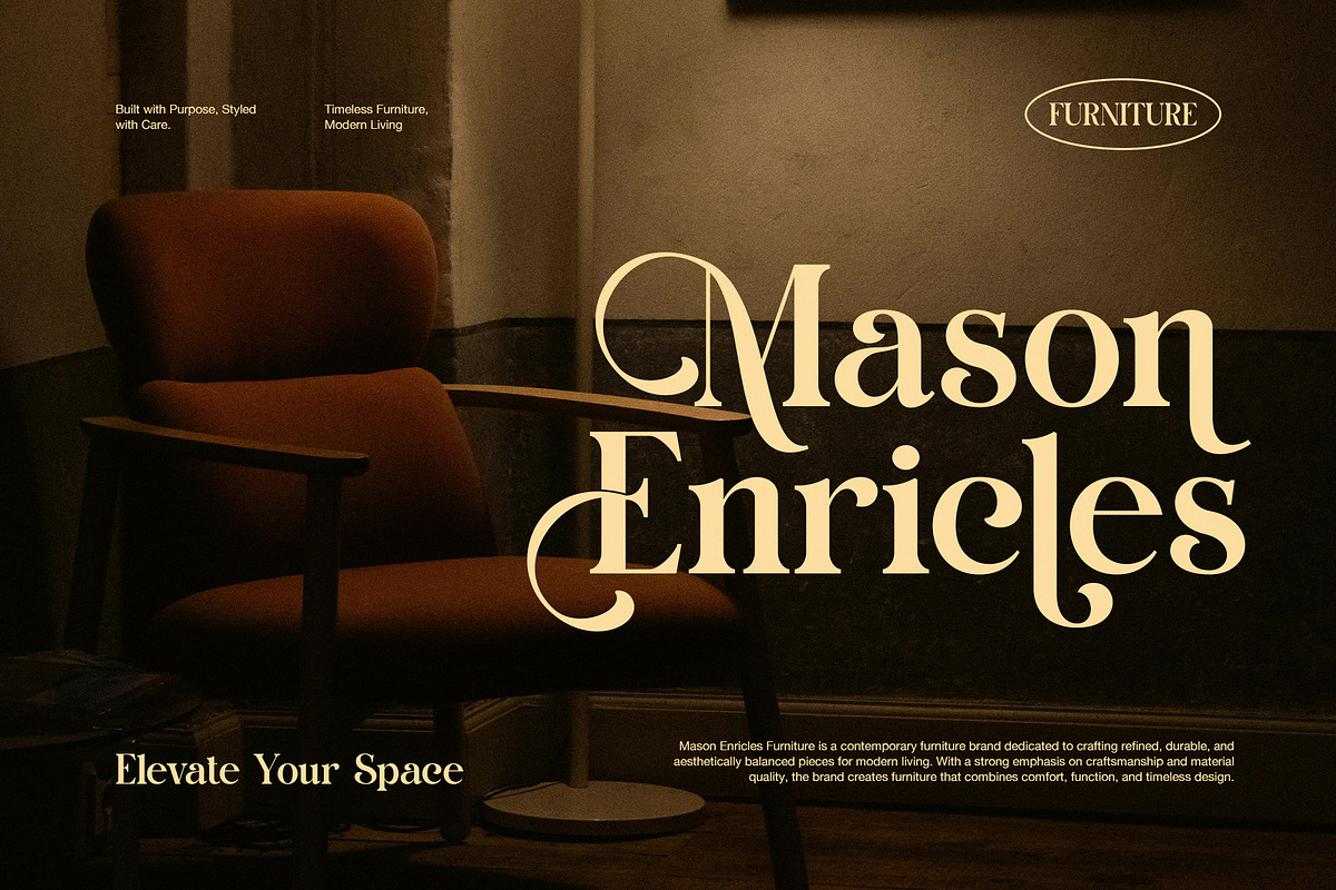 Rawon Elegant Serif Font, a Serif Font by Graphicxell (Photo 3 of 8)