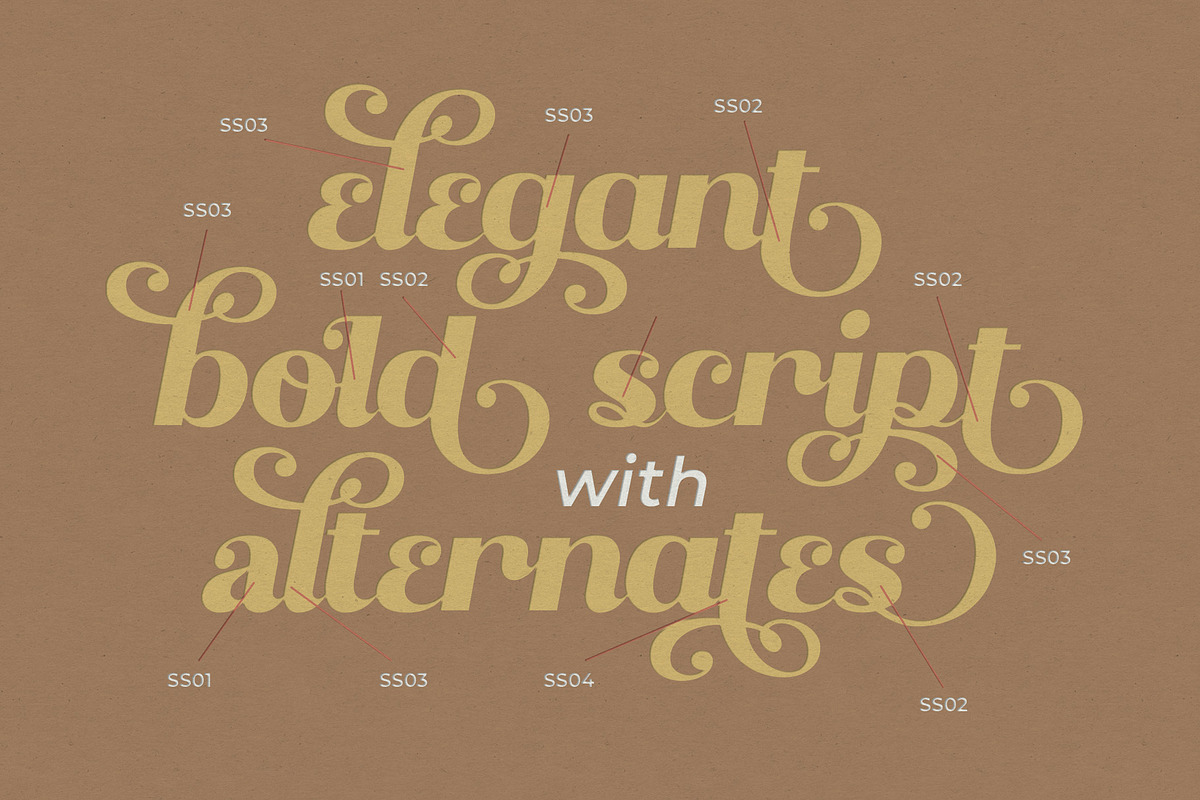 Qanthura | Elegant bold script, a Script Font by Almeera Std (Photo 8 of 12)