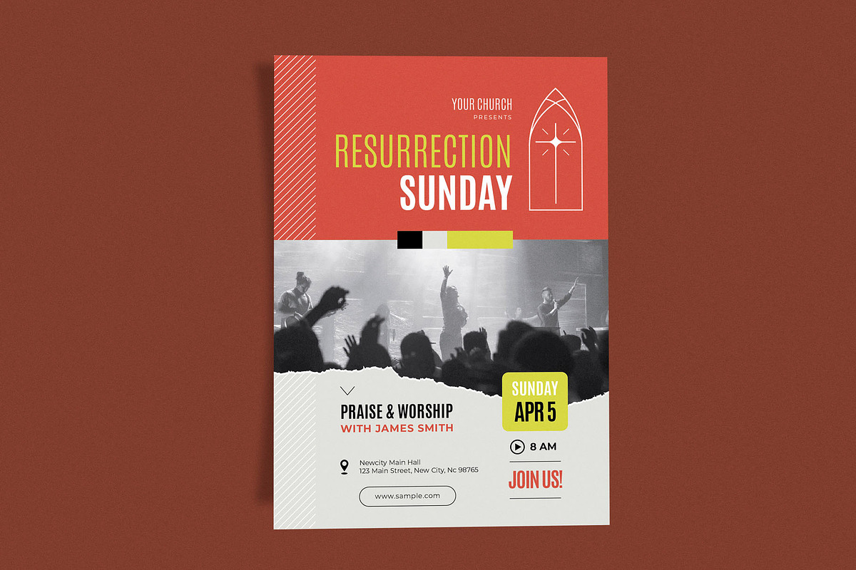 Resurrection Sunday P&W, a Flyer Template by Me55enjah Design (Photo 2 of 4)
