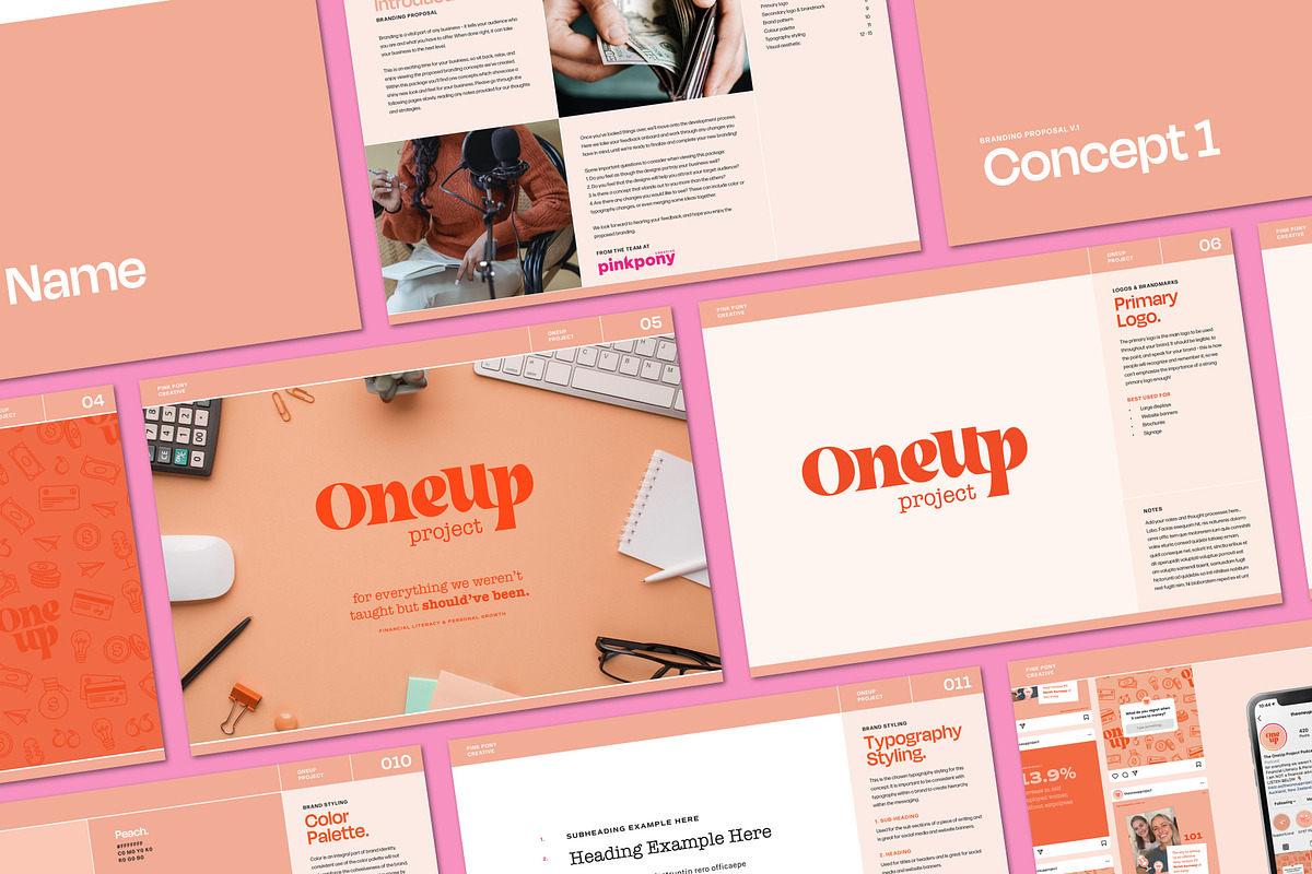 Brand Proposal: Bright & Bold, a Branding & Logo Template by pinkponycreative (Photo 5 of 5)