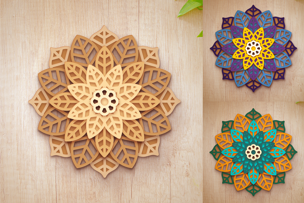 10 - 3D Flower Mandalas Collection, an Object Graphic by Arshad Ali (Photo 15 of 18)