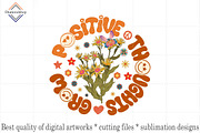 Hippie Sublimation Designs Bundle, an Illustration by DiamondShop (Thumbnail 4 of 11)