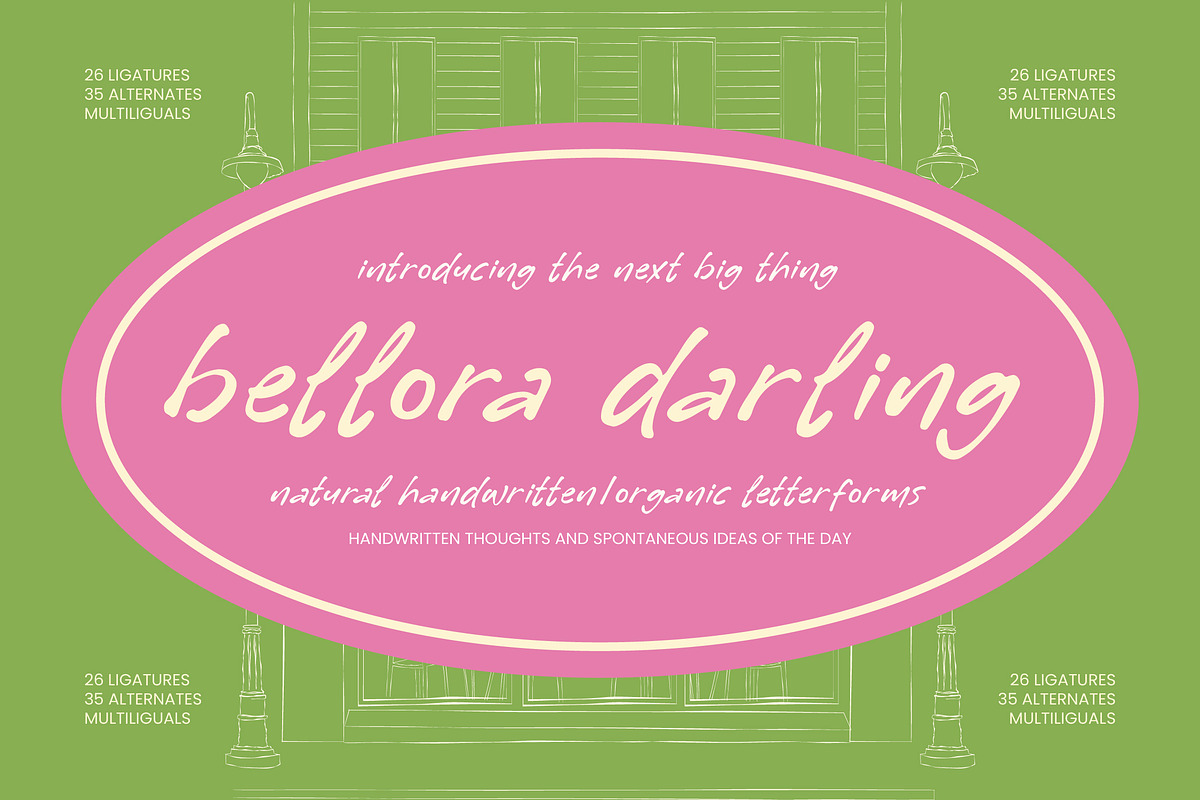 Bellora Darling Natural Handwritten, a Script Font by Letterena Studios Script (Photo 1 of 15)