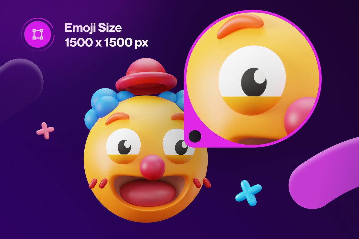 Emoty - 3D Party Emoji, a Characters & Person 3D Model by Illustraly Design (Photo 4 of 8)