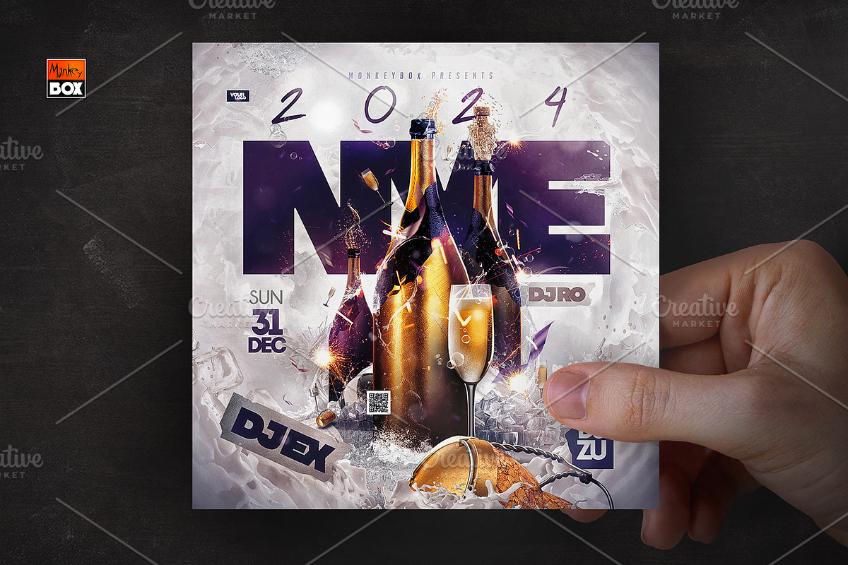 Flyer New Year Party, a Flyer Template by MonkeyBOX (Photo 3 of 3)