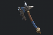 5 Fantasy Stylish Hand Axe -PBR-, an Object 3D Model by TFE Game Art (Thumbnail 14 of 16)