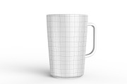 Yellow Glossy Mug Mockup With Handle, a Product Mockup by graphypix (Thumbnail 4 of 4)