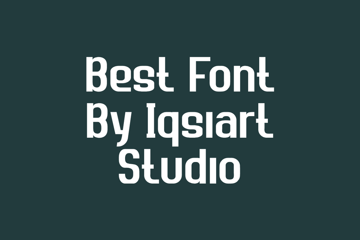 Elyaso - Corporate Logo Font, a Sans Serif Font by Iqsiart Studio (Photo 3 of 7)