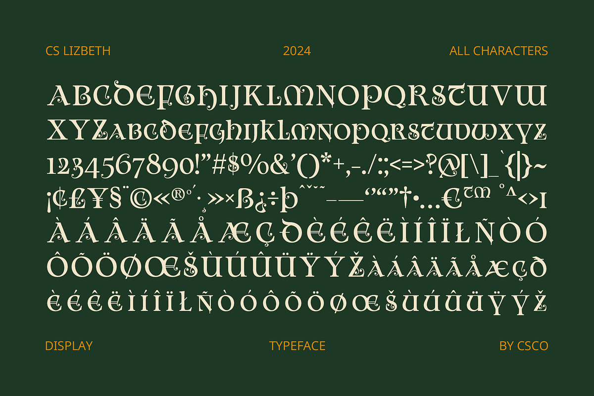 CS Lizbeth – Uncial Font, a Sans Serif Font by Craft Supply Co. (Photo 8 of 8)