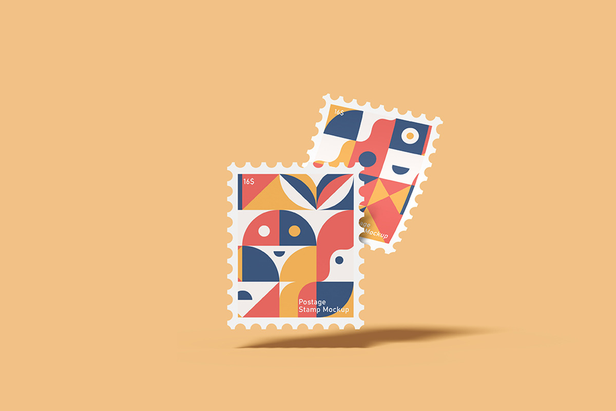 Postage Stamp Mockup, a Product Mockup by FathirMarz (Photo 5 of 10)