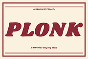 PLONK - Delicious Display Serif, a Serif Font by Lettra Studio (Thumbnail 1 of 17)