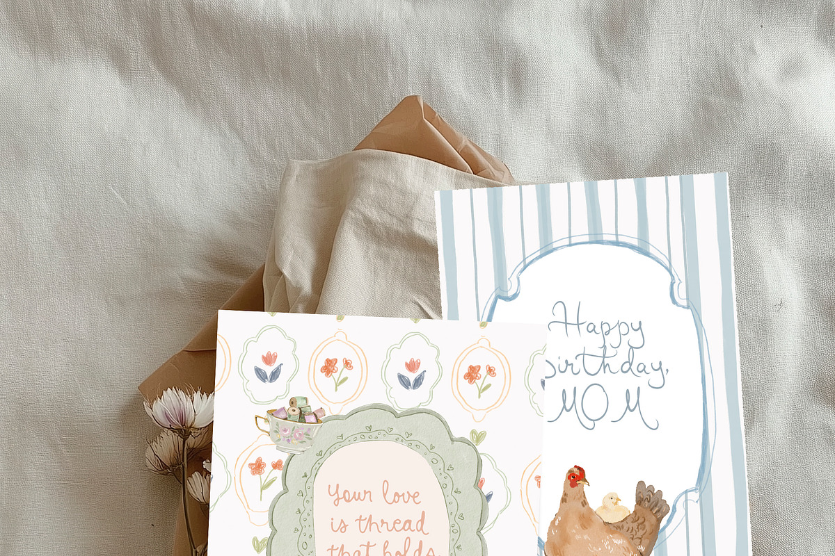 Cottagecore Clipart, Frames, Prints, a Decorative Illustration by whiteheartdesign (Photo 31 of 34)