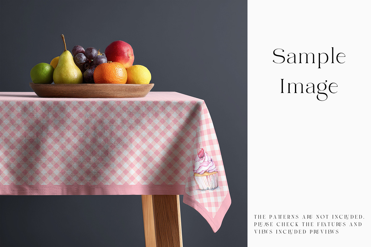 Square Tablecloth Mockups, a Household Mockup by mock-ups (Photo 7 of 28)