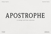 Vintage Serif Font Apostrophe, a Serif Font by pixelcolours (Thumbnail 1 of 15)