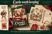 Vintage Christmas Collage Creator, an Object Graphic by Designertale (Thumbnail 5 of 10)