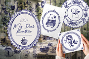 MyDear Beatrice: Vintage English set, a Decorative Illustration by ArtPavo (Thumbnail 1 of 15)