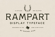 Rampart Display Typeface, a Serif Font by Rachel Kick (Thumbnail 1 of 12)