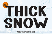 Thick Snow, a Script Font by InermediaSTUDIO (Thumbnail 1 of 8)