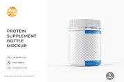 Supplement Jar Bottle Mockup (1PSD), a Packaging Mockup by Adstart (Thumbnail 2 of 5)