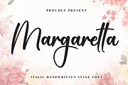 Margaretta | Script Font, a Handwritten Font by Scratchones (Thumbnail 1 of 8)