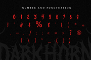 Darkhorn | Death Metal Font, a Symbol Font by Masyafi Studio (Thumbnail 8 of 8)