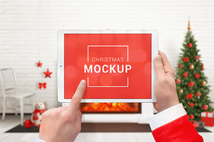 Christmas Tablet Mockup