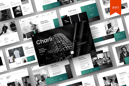 Charli – Business PowerPoint, a Presentation Template by Dens Creative Studio