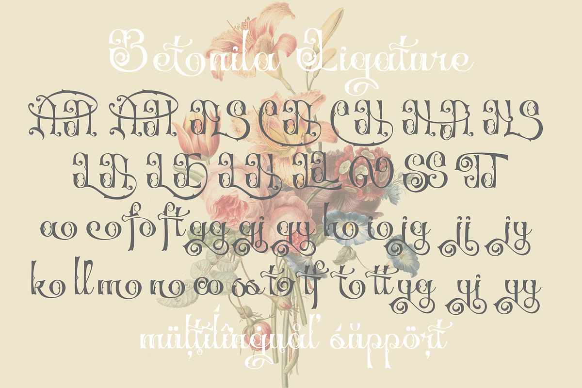 Betonila Decorative Font, a Blackletter Font by TypeClassHeroes (Photo 10 of 10)