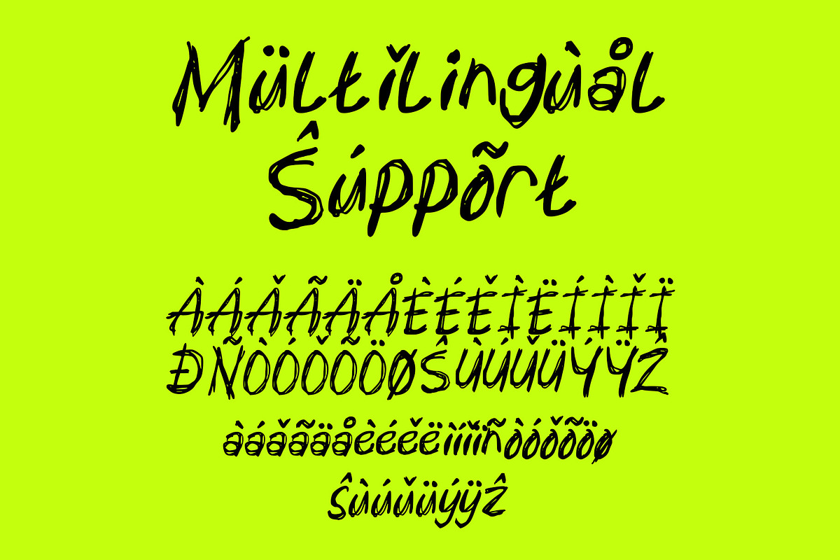 Mental Sickness - Ink Scribble Font, a Handwritten Font by Inviline.co (Photo 9 of 10)